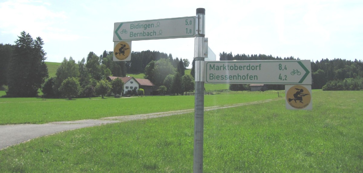 Allgäu-Radweg Abkürzung _Bernbach
