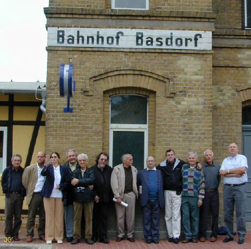 Französische Delegation Bahnhof Basdorf September 