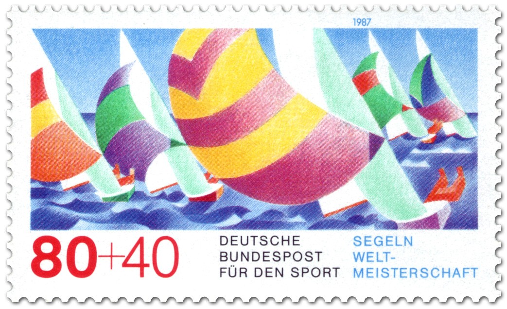 Briefmarke Segeln