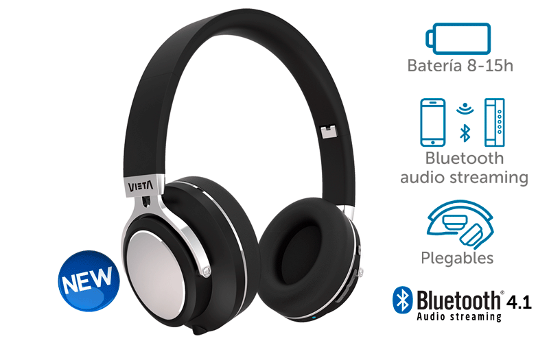 Vieta VHP-BT380BK Bluetooth Kopfhörer