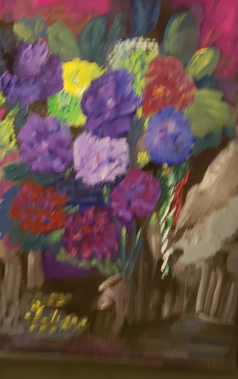 Blumenstrauß Öl auf Leinwand 40 x 30 cm