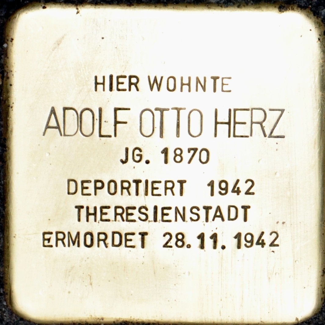 Stolperstein von: Adolf Otto Herz
