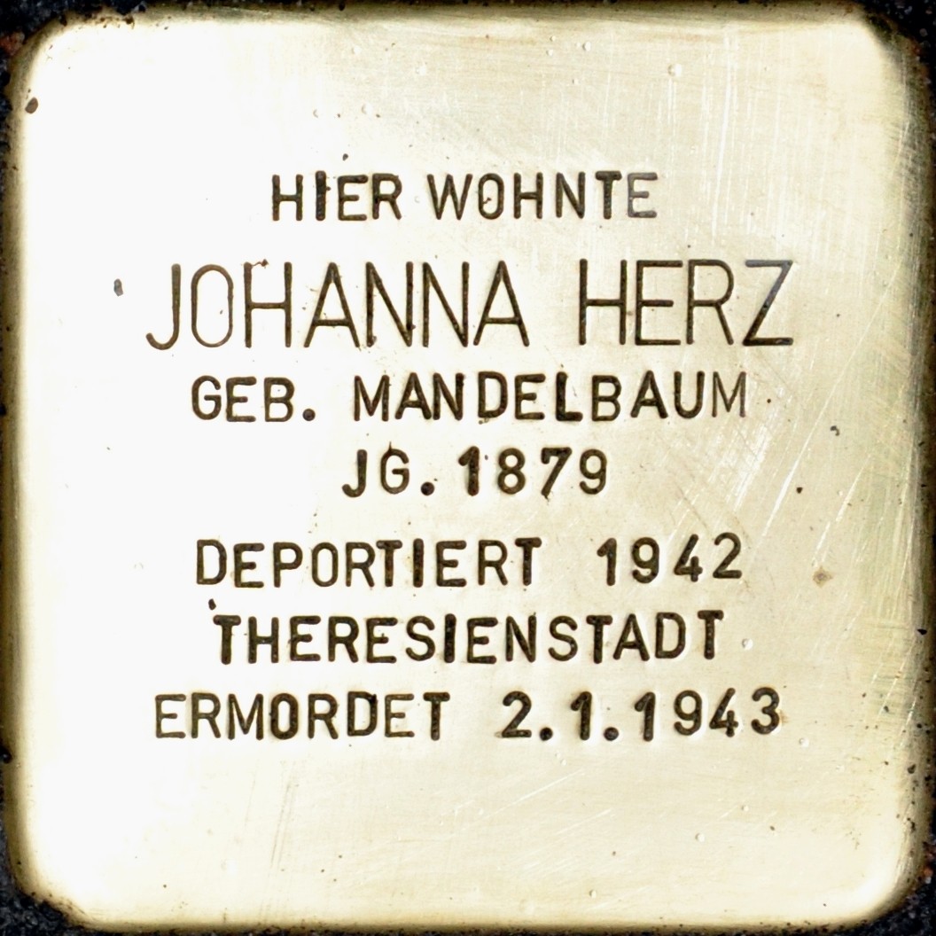 Stolperstein von: Johanna Herz