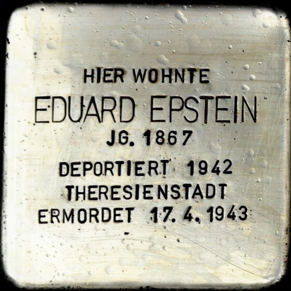 Stolperstein von: Eduard Epstein