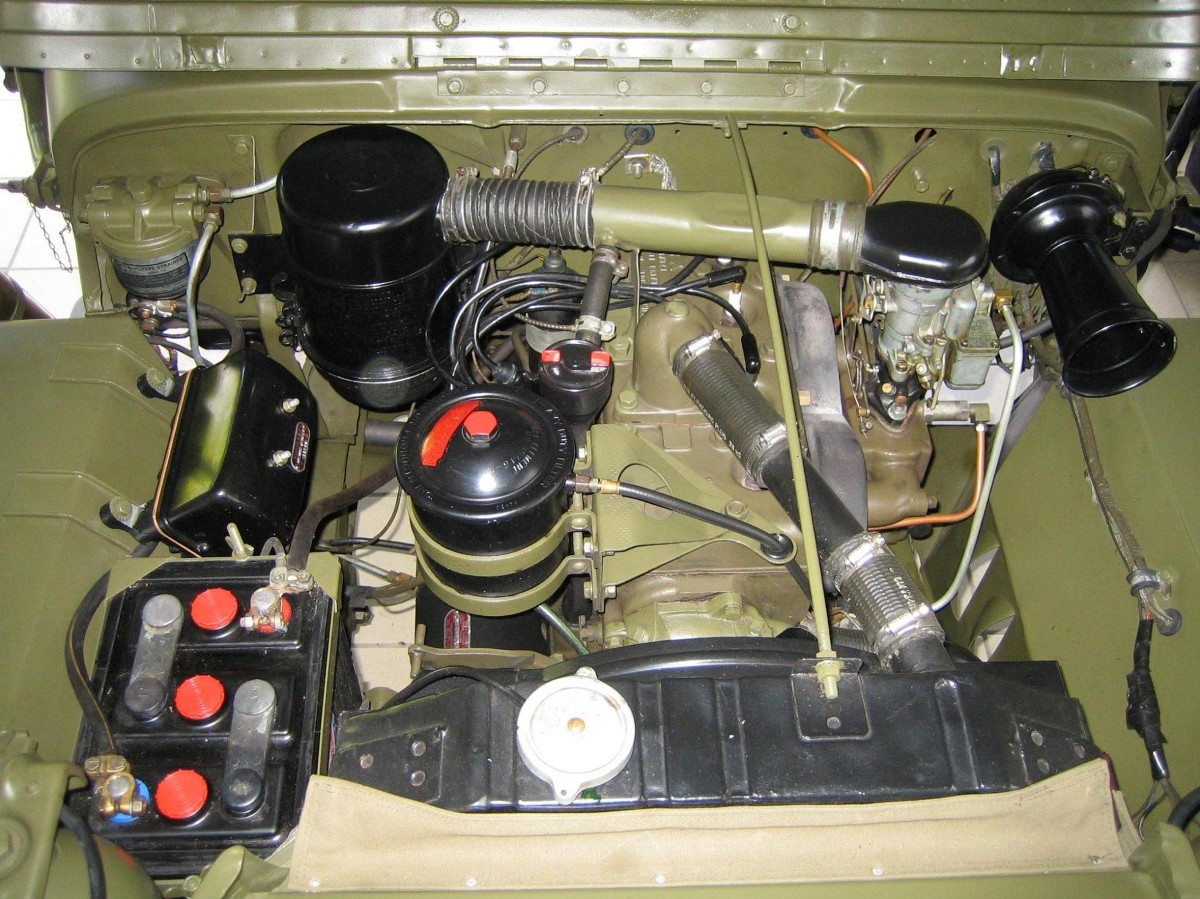 Motorraum Jepp Willys Overland MB engine bay
