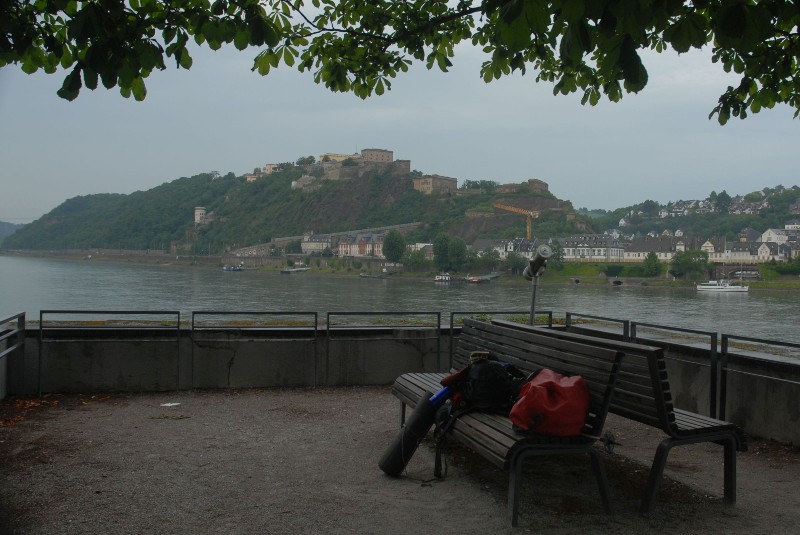 Koblenz Blick auf die Festung Ehrenbreitstein