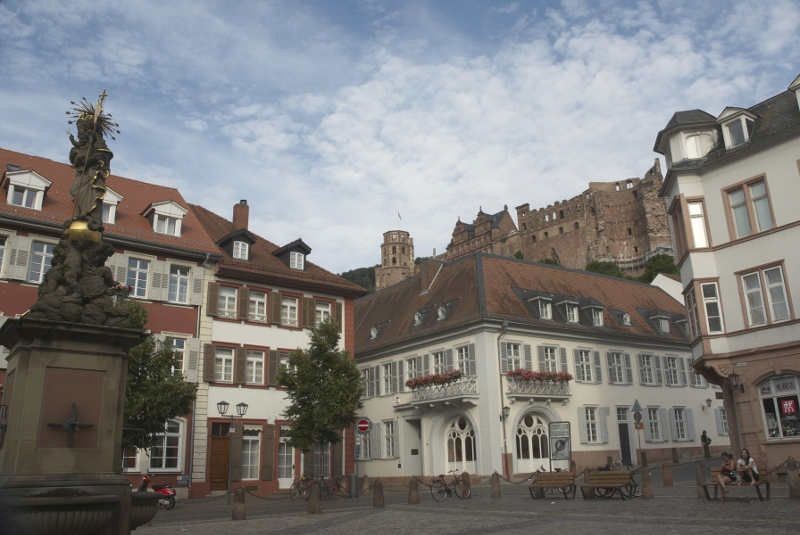 Heidelberger Altstadt mit Schloss