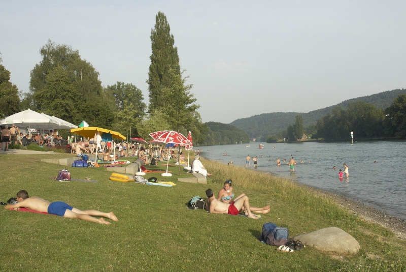 Rheinuferpark Strandbad Gailingen.