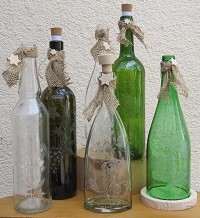 Flaschen graviert