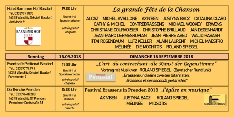 Basdorf Festival Brassens Flyer S.5
