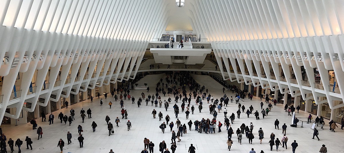 Bild vom Bahnhof beim WTC New York