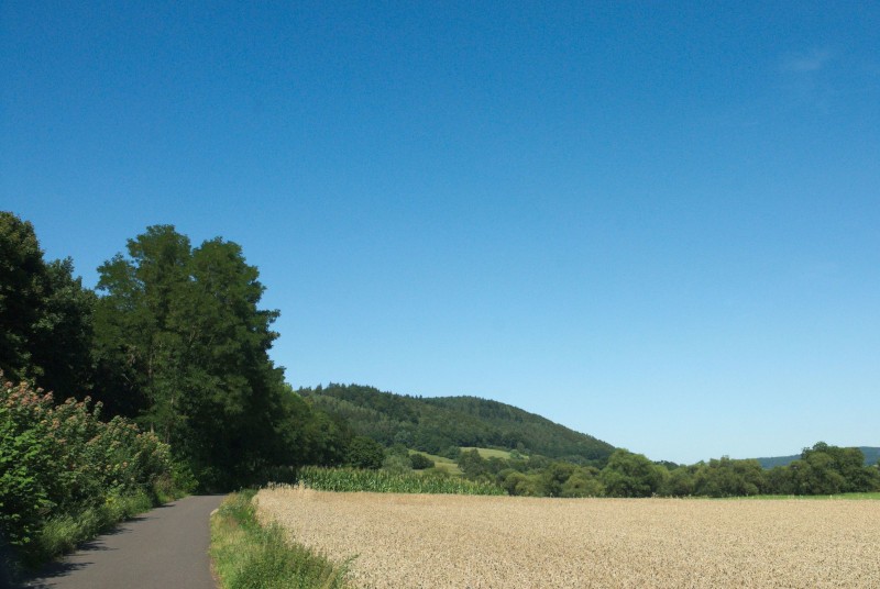 Fuldaradweg vor Bad Hersfeld.