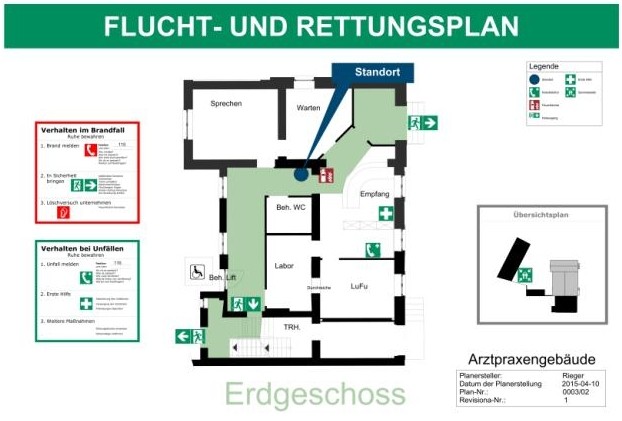 Flucht- und Rettungsplan Heidelberg Brandschutz