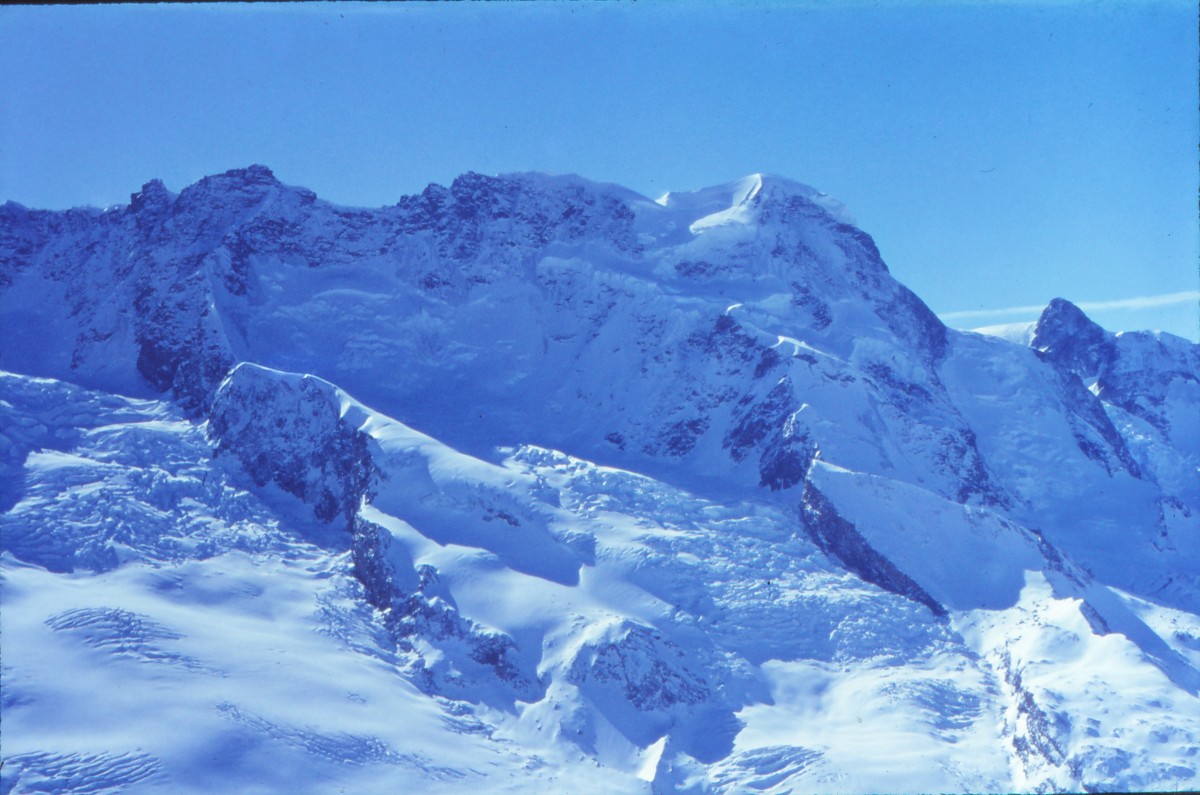 Zermatt, Gornergrat, Blick auf Monte Rosa