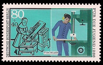 Briefmarke Tischler