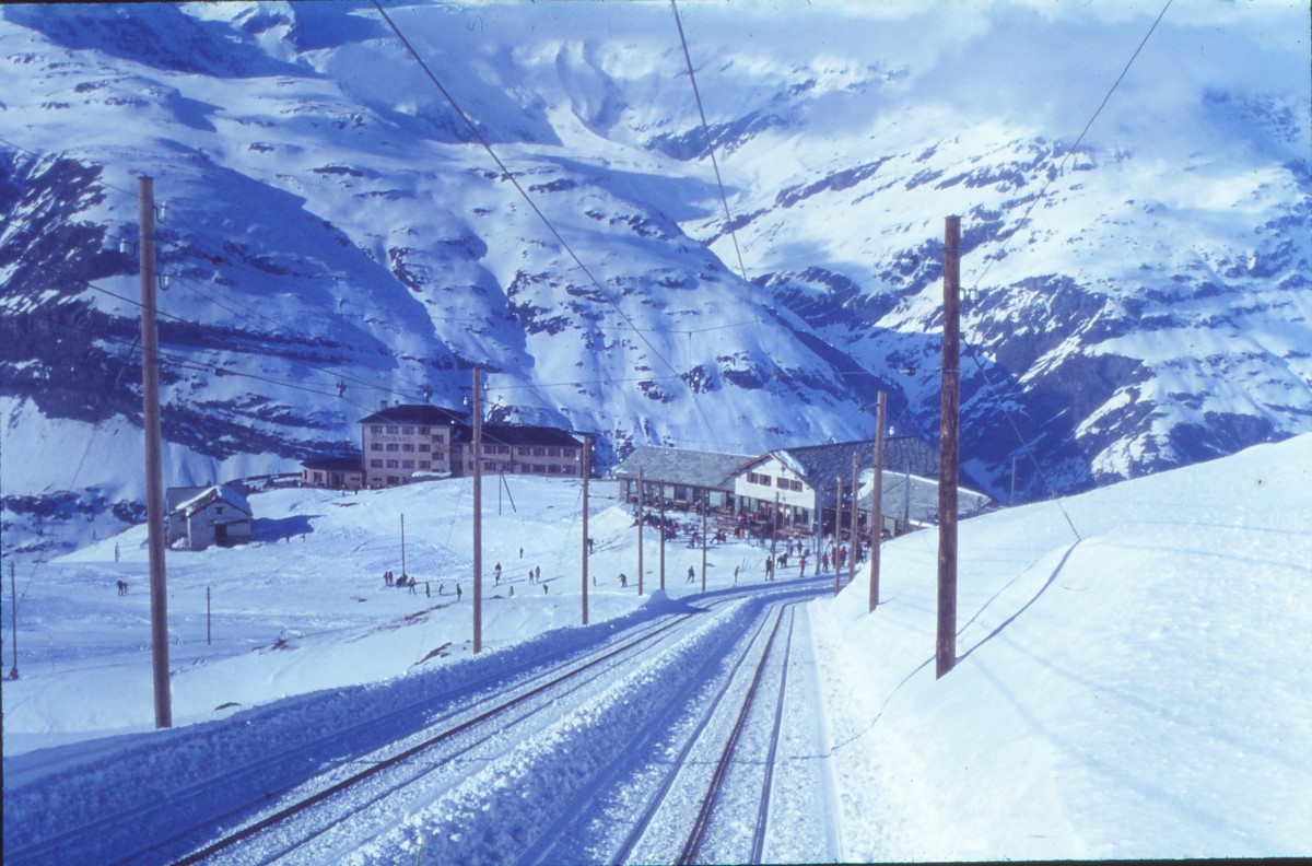 Zermatt, Gornergrat-Bahn Mittelstation
