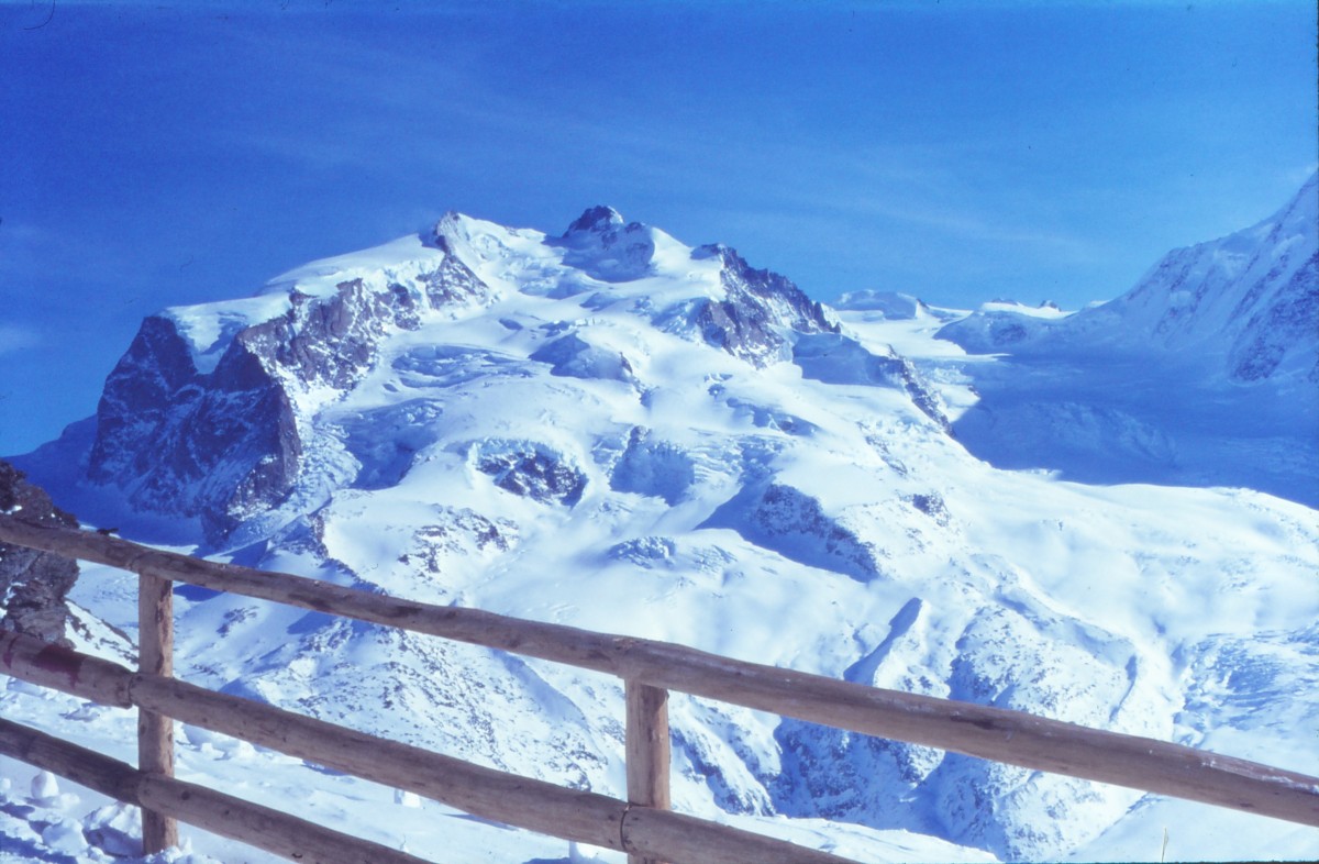 Zermatt, Gornergrat, Blick auf Monte Rosa