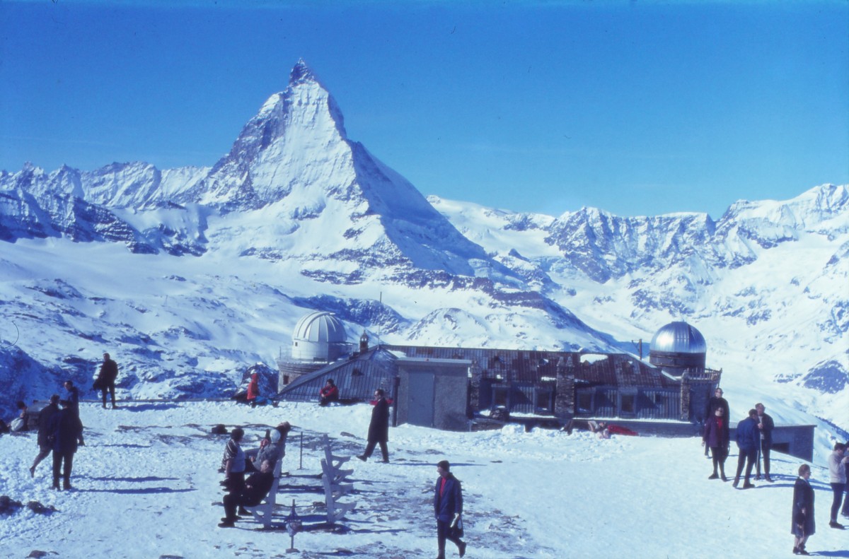 Zermatt, Gornergrat, Station mit Matterhorn