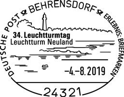 Leuchtturm Neuland in Behrensdorf Orientierungsfeuer bis 1996, seitdem Warnfeuer der Deutschen Marine