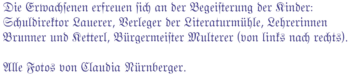 Literaturmühle Deutsche Schrift