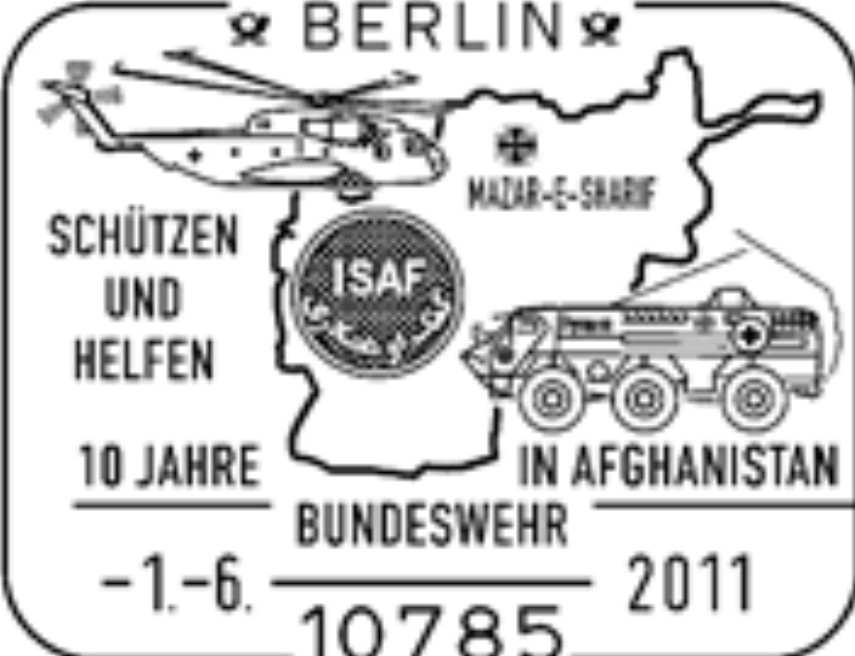 Hubschrauber Sikorski CH 53, Transportpanzer Fuchs Sanitätsdienst, ISAF Symbol (Internationale UNO Einsatztruppe)
