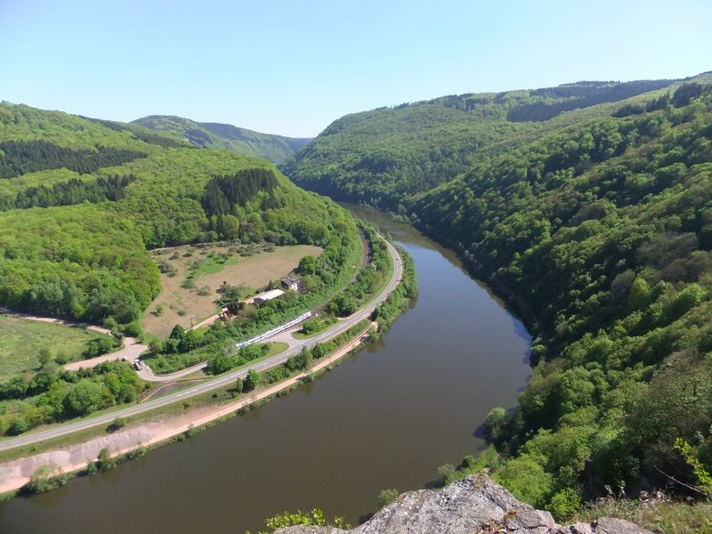 Blick vom Kaiserweg ins Saartal