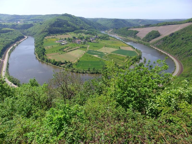 Blick von "Schöne Aussicht" ins Saartal